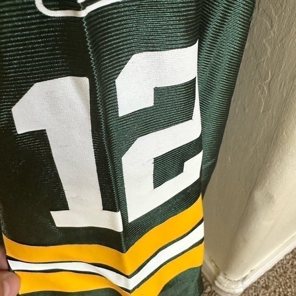 Men’s pre own as is Reebok NFL Aaron Rodgers home jersey size CL GreenBay Packer - Picture 5 of 8